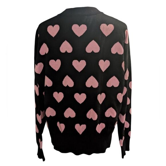 Beach Riot Callie Heart Women's Sweater Size Small Nwt Oversized - Picture 4 of 9